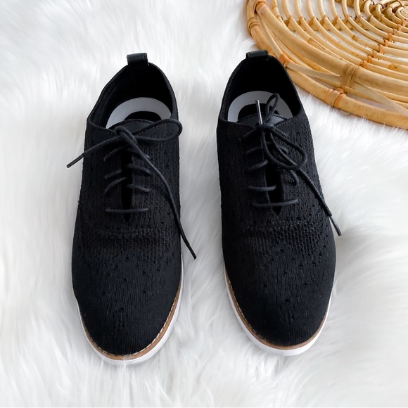 men's zerogrand stitchlite perforated knit lace up oxfords